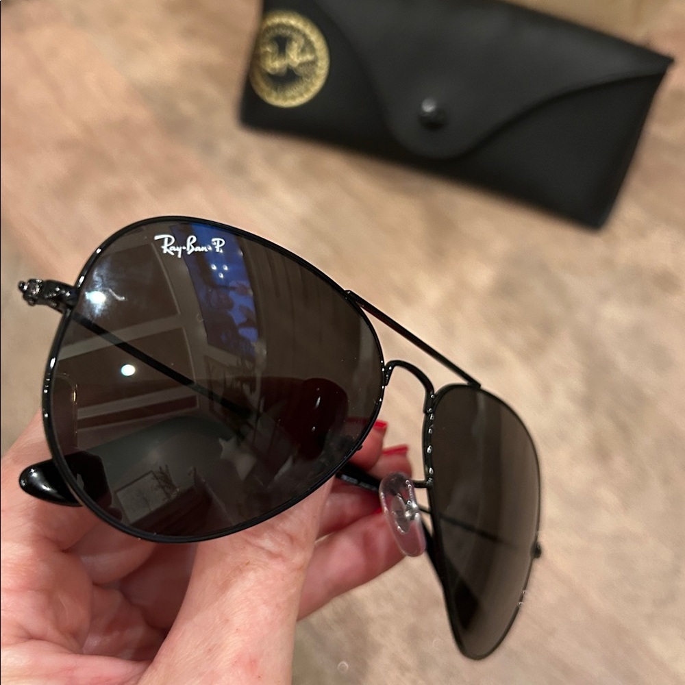Ray-Ban RB3025 Aviator Total Black - Picture 8 of 9